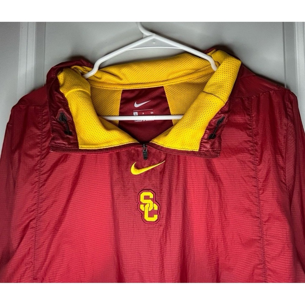 Nike Center Swoosh USC Trojans Official On-Field Apparel Windbreaker Jacket NWOT